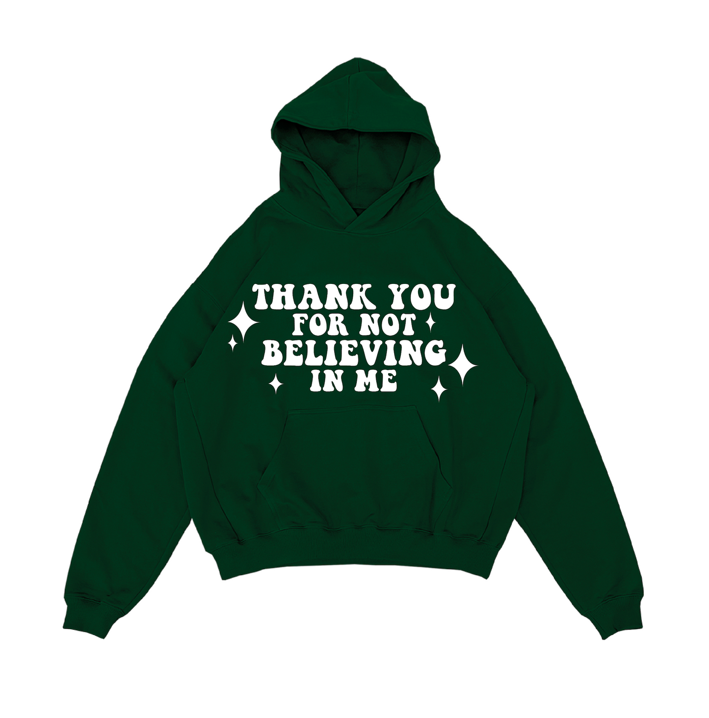 COMING SOON - White On Forest Green Hoodie - COMING SOON