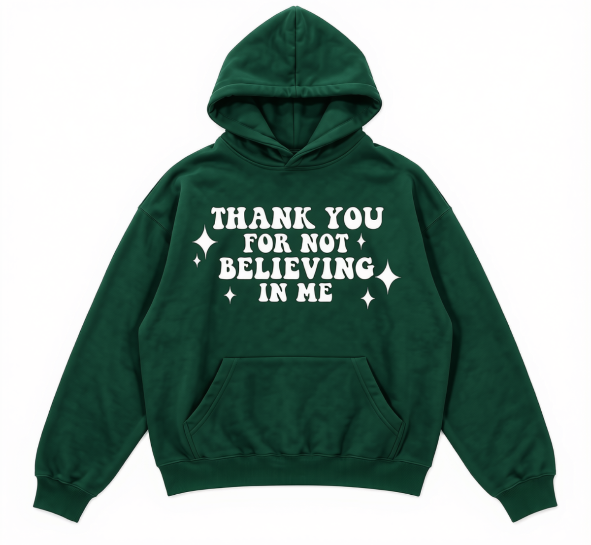 COMING SOON - White On Forest Green Hoodie - COMING SOON
